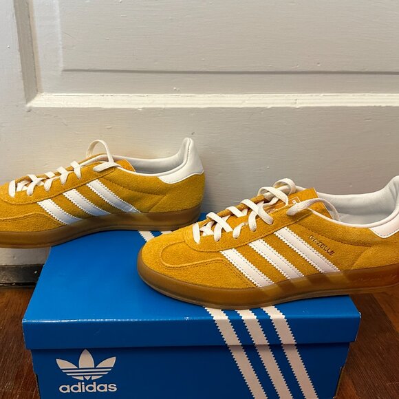 adidas Gazelle Indoor Orange Peel White, size 7 - Picture 4 of 7